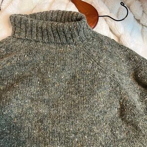 Casual Options Green Speckled Turtleneck Witchy Plant Mom VTG Sweater XL/XLP